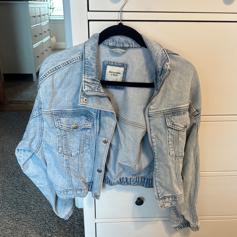 Abercrombie & Fitch Light Blue Jean Jacket